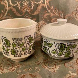 Vintage Creamer and Sugar Bowl